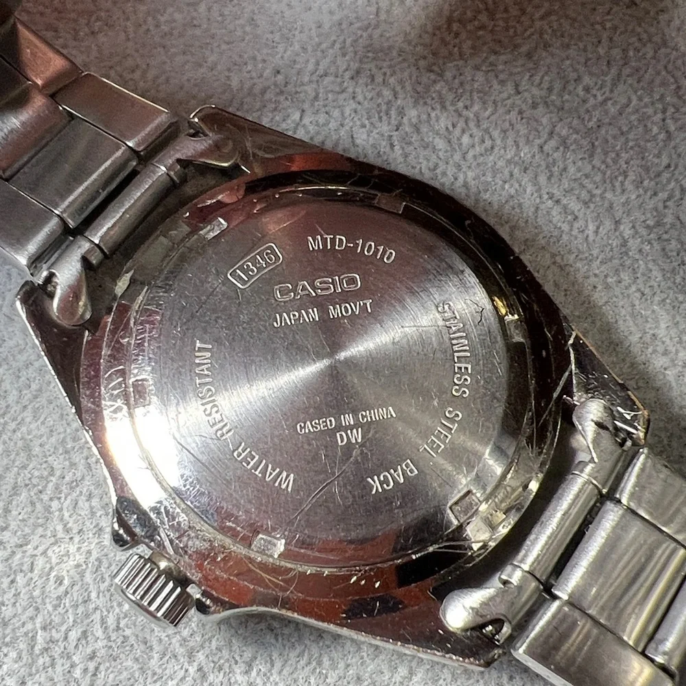 Casio MTD-1010 Black Dial Watch